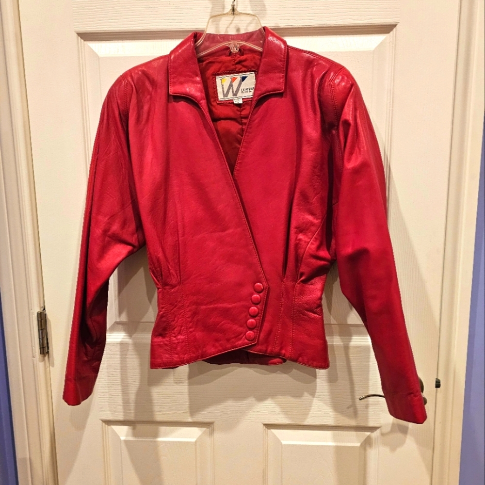 Women's leather coat